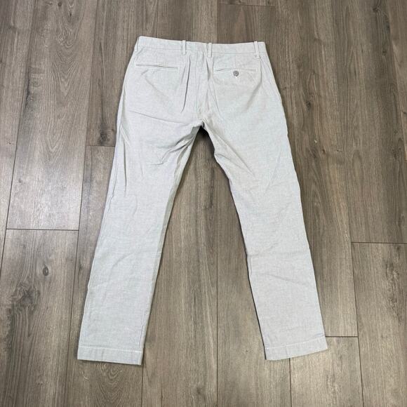 J Crew 484 Slim Fit Stretch Chambray Workwear Pants US Men's 30X30 New - Picture 3 of 8